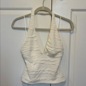 NWOT H&M White Halter Top